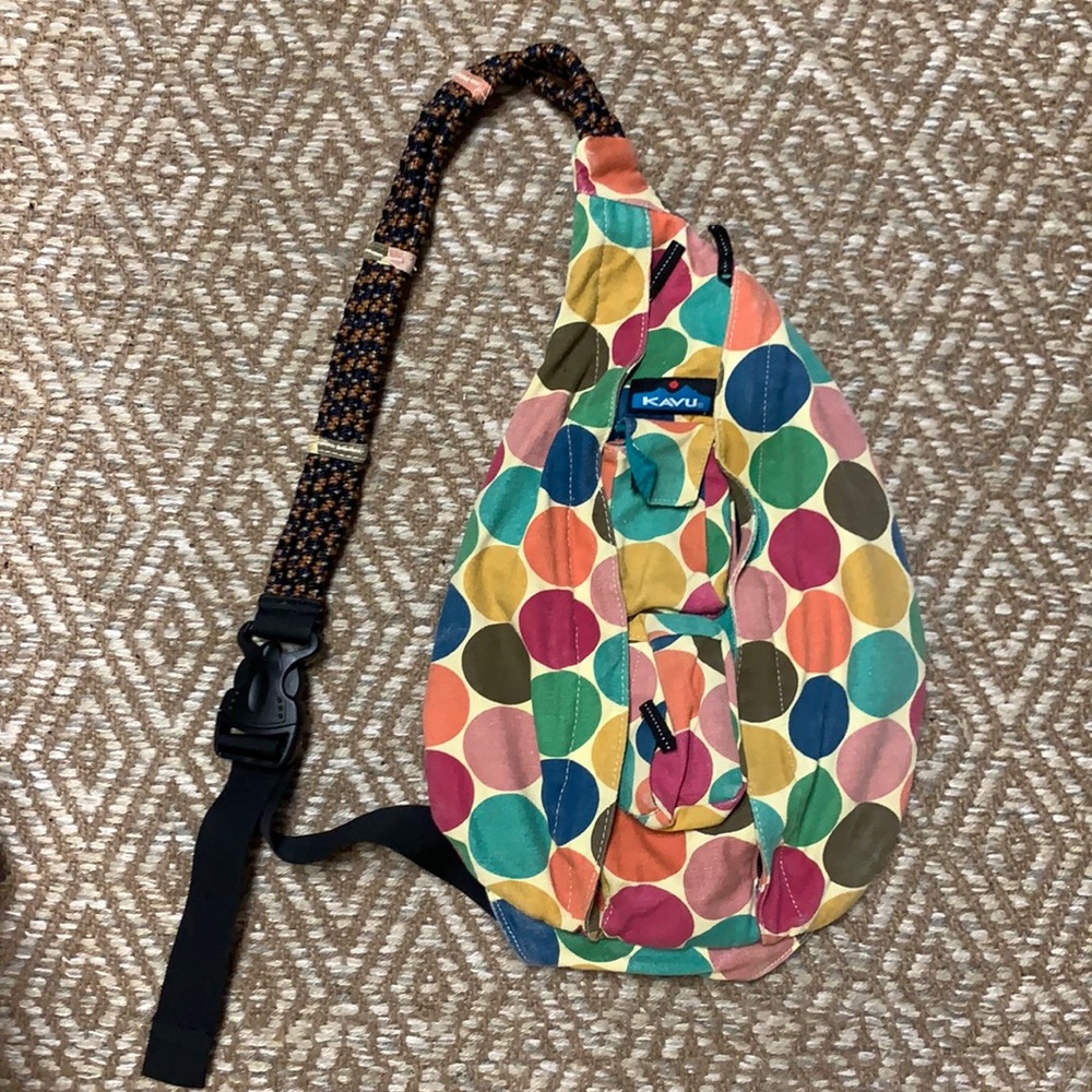 Kavu polka dot crossbody bag - lots of life left!